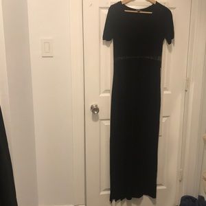 Large Lulus detail oriented black maxi dress